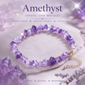 Amethyst Crystal Chip Bracelet