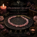 Strawberry Quartz Crystal Chip Bracelet
